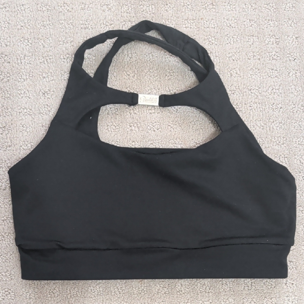 Bombshell Sportswear Black Halter Sports Bra
